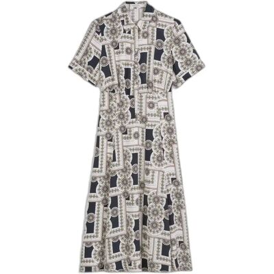 Damen bedrucktes gewebtes Kleid Marc O'Polo Bleu 40 Femme Damen bedrucktes gewebtes Kleid Marc O'Polo Bleu 40 Femme