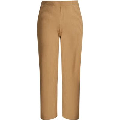 Gerippte Hose Damen Mat Fashion Wide Leg Beige S/M Femme Gerippte Hose Damen Mat Fashion Wide Leg Beige S/M Femme