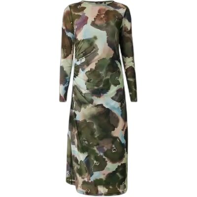 Raffinierte Netzkleid mit langen Ärmeln für Damen Mexx Vert M Femme Raffinierte Netzkleid mit langen Ärmeln für Damen Mexx Vert M Femme