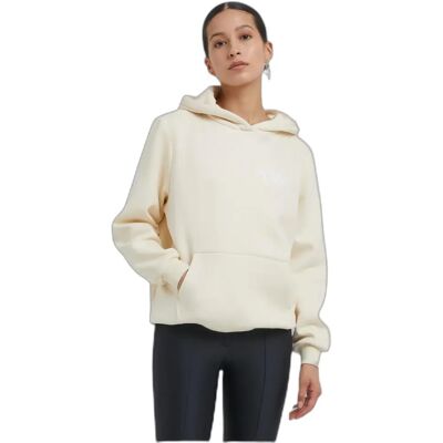 Hoodie Damen Miss Tee Good Vibes Puff Blanc 5XL Femme Hoodie Damen Miss Tee Good Vibes Puff Blanc 5XL Femme