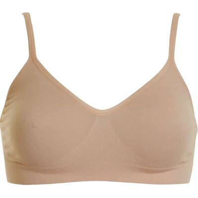 Einfarbiger BH Damen Missya Lucia Beige XL Femme Einfarbiger BH Damen Missya Lucia Beige XL Femme
