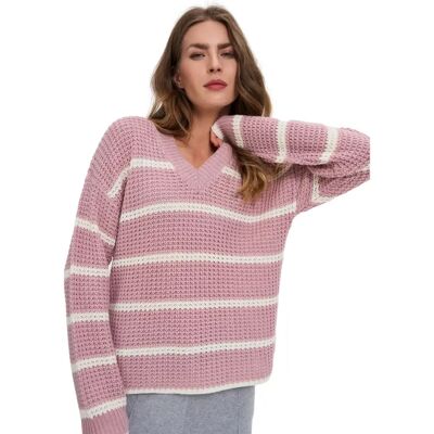 Pullover Damen Moodo Z-SW-4810 Rose S Femme Pullover Damen Moodo Z-SW-4810 Rose S Femme