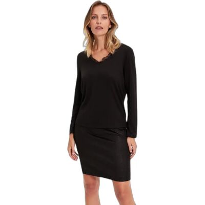 Pullover Damen Moodo Z-SW-4814 Noir M Femme Pullover Damen Moodo Z-SW-4814 Noir M Femme