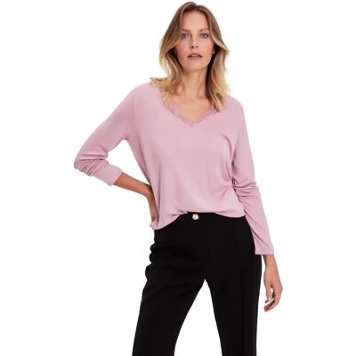 Pullover Damen Moodo Z-SW-4814 Rose S Femme Pullover Damen Moodo Z-SW-4814 Rose S Femme