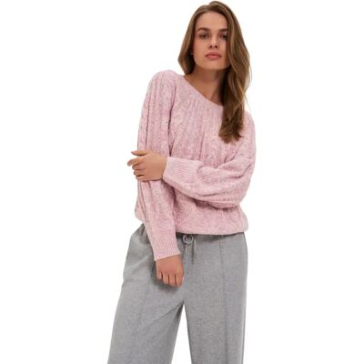 Pullover Damen Moodo Z-SW-4827 Rose L Femme Pullover Damen Moodo Z-SW-4827 Rose L Femme
