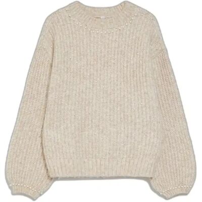 Pullover Damen Moodo Z-SW-4856 Beige XL Femme Pullover Damen Moodo Z-SW-4856 Beige XL Femme