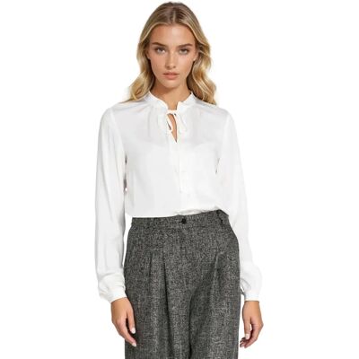 Langärmelige Bluse, Damen Nife Blanc 42 Femme Langärmelige Bluse, Damen Nife Blanc 42 Femme