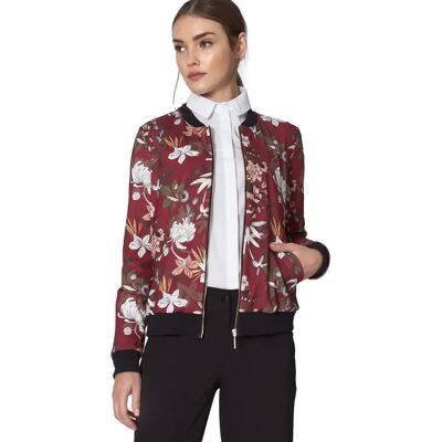 Damen Bomberjacke mit Muster Nife Rouge 44 Femme Damen Bomberjacke mit Muster Nife Rouge 44 Femme