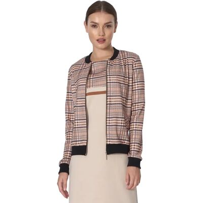 Damen Bomberjacke mit Muster Nife Beige 40 Femme Damen Bomberjacke mit Muster Nife Beige 40 Femme