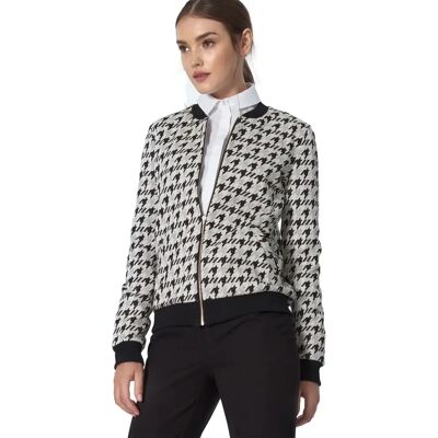 Damen Bomberjacke mit Muster Nife Gris 38 Femme Damen Bomberjacke mit Muster Nife Gris 38 Femme