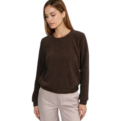 Pullover Damen Nife Ribbed Marron 36 Femme Pullover Damen Nife Ribbed Marron 36 Femme