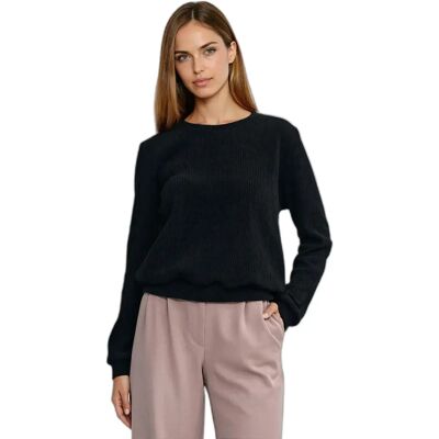 Pullover Damen Nife Ribbed Noir 40 Femme Pullover Damen Nife Ribbed Noir 40 Femme