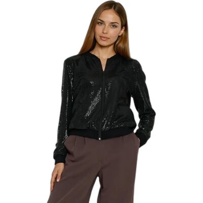 Damen Sweatshirt mit Reißverschluss Nife Noir 40 Femme Damen Sweatshirt mit Reißverschluss Nife Noir 40 Femme