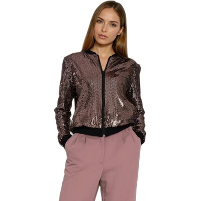 Damen Sweatshirt mit Reißverschluss Nife Marron 38 Femme Damen Sweatshirt mit Reißverschluss Nife Marron 38 Femme