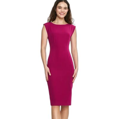 Diskrete Damenkleid mit Ausschnitt Nife Rose 42 Femme Diskrete Damenkleid mit Ausschnitt Nife Rose 42 Femme