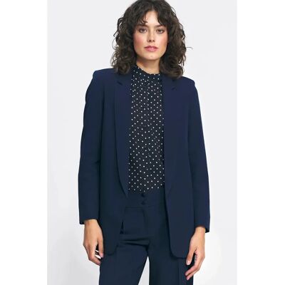 Klassischer Blazer ohne Knöpfe für Frauen Nife Bleu 36 Femme Klassischer Blazer ohne Knöpfe für Frauen Nife Bleu 36 Femme