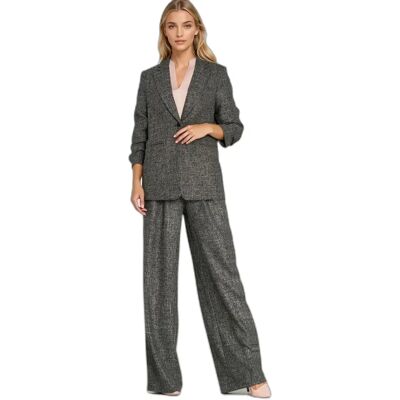 Frau Blazer mit Falten an den Ärmeln Nife Noir 42 Femme Frau Blazer mit Falten an den Ärmeln Nife Noir 42 Femme