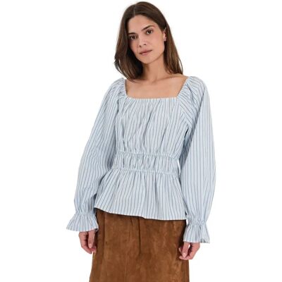 Langärmelige Bluse, Damen Norr Alva Bleu 36 Femme Langärmelige Bluse, Damen Norr Alva Bleu 36 Femme