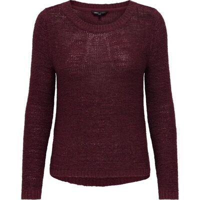 Pullover mit Rundhalsausschnitt Damen Only Geena Rouge S Femme Pullover mit Rundhalsausschnitt Damen Only Geena Rouge S Femme