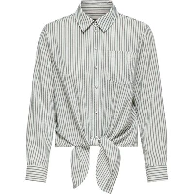Langarmshirt Damen Only Lecey Blanc S Femme Langarmshirt Damen Only Lecey Blanc S Femme