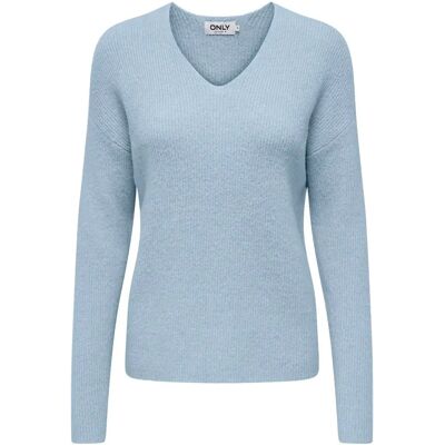 Damen V-Ausschnitt Pulli Only Camilla Bleu L Femme Damen V-Ausschnitt Pulli Only Camilla Bleu L Femme