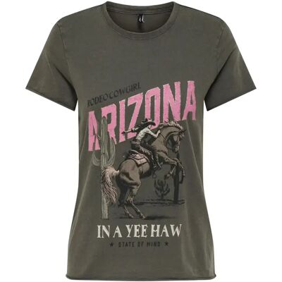 T-Shirt Only Lucy Gris S Femme T-Shirt Only Lucy Gris S Femme