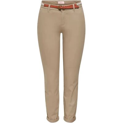 Chinohose Regular Fit Damen Only Biana Beige 40x32 Femme Chinohose Regular Fit Damen Only Biana Beige 40x32 Femme