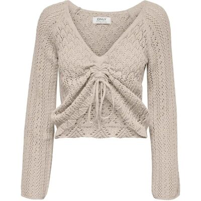 Damen V-Ausschnitt Pulli Only Nola Life Beige L Femme Damen V-Ausschnitt Pulli Only Nola Life Beige L Femme