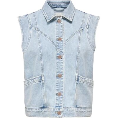 Jeansweste für Damen Only Kennedy Bleu M Femme Jeansweste für Damen Only Kennedy Bleu M Femme