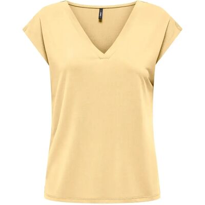 T-Shirt Only Free Jaune L Femme T-Shirt Only Free Jaune L Femme