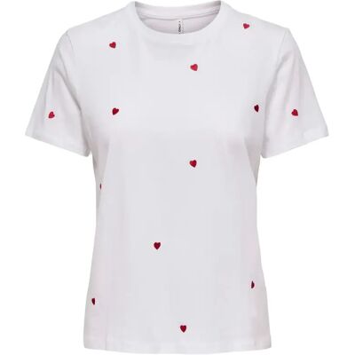 Damen T-Shirt Only Ketty Blanc XS Femme Damen T-Shirt Only Ketty Blanc XS Femme