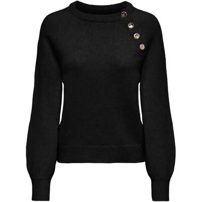 Pullover mit Rundhalsausschnitt Damen Only Emma Life Noir XS Femme Pullover mit Rundhalsausschnitt Damen Only Emma Life Noir XS Femme