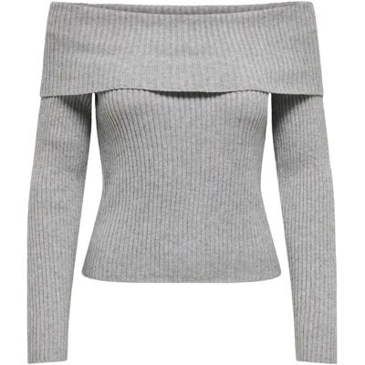Pull mit schulterfreien Ärmeln für Damen Only Katia Life Gris XL Femme Pull mit schulterfreien Ärmeln für Damen Only Katia Life Gris XL Femme