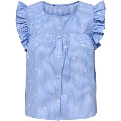 Ärmellose Bluse, Damen Only Amanda Bleu XS Femme Ärmellose Bluse, Damen Only Amanda Bleu XS Femme