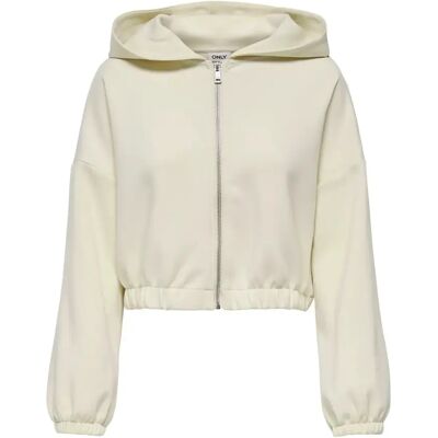 Sweatshirt mit Reißverschluss, Damen Only Scarlett Beige M Femme Sweatshirt mit Reißverschluss, Damen Only Scarlett Beige M Femme