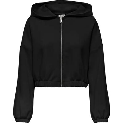 Sweatshirt mit Reißverschluss, Damen Only Scarlett Noir L Femme Sweatshirt mit Reißverschluss, Damen Only Scarlett Noir L Femme