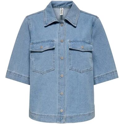 Damenhemd Only Belle Bleu S Femme Damenhemd Only Belle Bleu S Femme