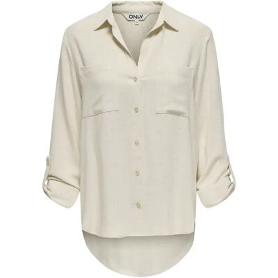 Damenhemd Only Yasmin-Siesta Blanc S Femme Damenhemd Only Yasmin-Siesta Blanc S Femme
