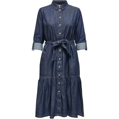 Jeanskleid mit Volant Damen Only Sevigny Bleu XL Femme Jeanskleid mit Volant Damen Only Sevigny Bleu XL Femme