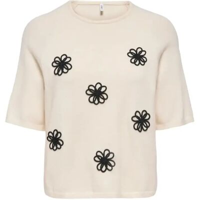 Damen T-Shirt Only Katia Beige M Femme Damen T-Shirt Only Katia Beige M Femme