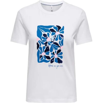 Damen T-Shirt Only Kita Blanc S Femme Damen T-Shirt Only Kita Blanc S Femme
