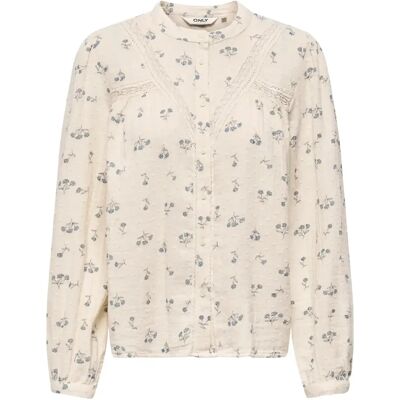 Langarmshirt Damen Only Lari Blanc XS Femme Langarmshirt Damen Only Lari Blanc XS Femme