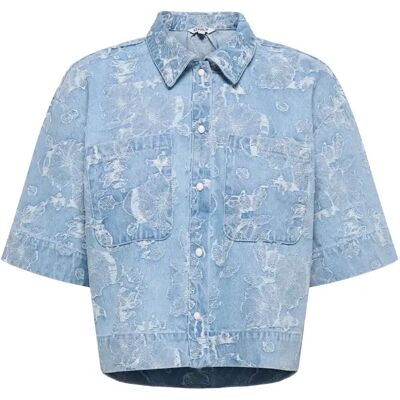 Damenhemd Only Cleo-Aude Bleu L Femme Damenhemd Only Cleo-Aude Bleu L Femme