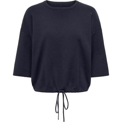Lässiger Strickpulli mit Bindeband für Damen Only Siteri Bleu S Femme Lässiger Strickpulli mit Bindeband für Damen Only Siteri Bleu S Femme
