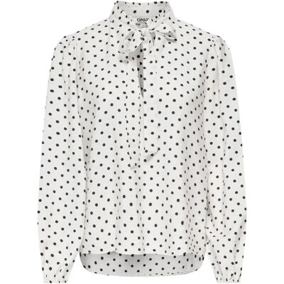 Langärmelige Bluse, Damen Only Maizee Blanc XS Femme Langärmelige Bluse, Damen Only Maizee Blanc XS Femme