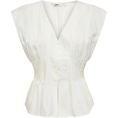 Ärmellose Bluse, Damen Only Mila Blanc XS Femme Ärmellose Bluse, Damen Only Mila Blanc XS Femme