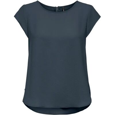 T-Shirt Only Vic Solid Bleu 34 Femme T-Shirt Only Vic Solid Bleu 34 Femme