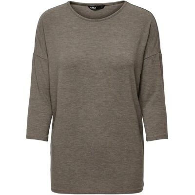 T-Shirt mit 3/4-Ärmeln, Frau Only Glamour Vert S Femme T-Shirt mit 3/4-Ärmeln, Frau Only Glamour Vert S Femme