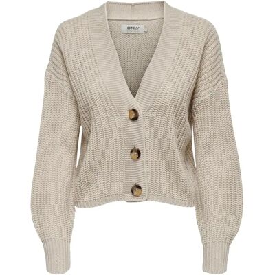 Strickjacke, langarm, Frau Only onlcarol nice Beige XL Femme Strickjacke, langarm, Frau Only onlcarol nice Beige XL Femme