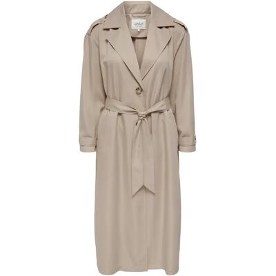 Mantel x-lang Frau Only Line Beige M Femme Mantel x-lang Frau Only Line Beige M Femme